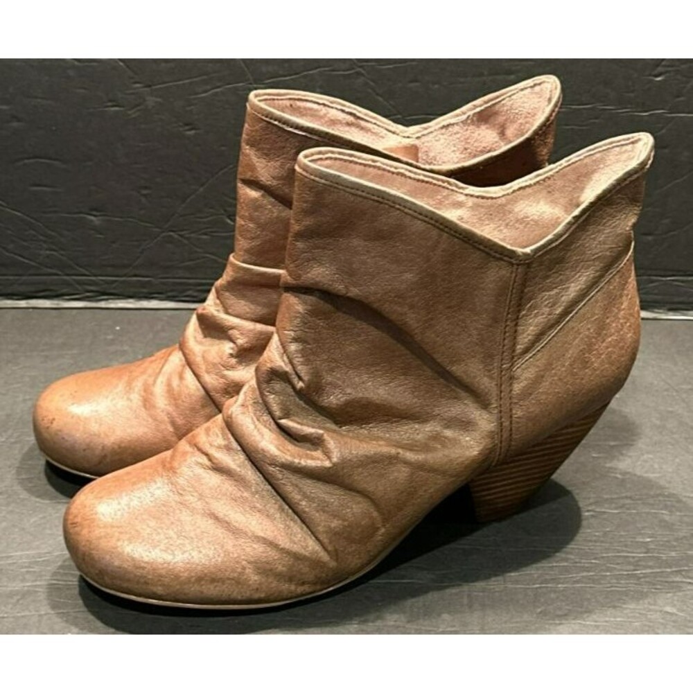 Aldo Western Faux Leather Brown Ankle Bootie Women's Size 9.5 (40)